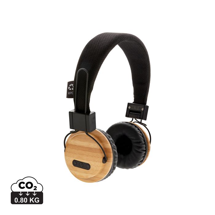  Casque audio sans fil en bambou