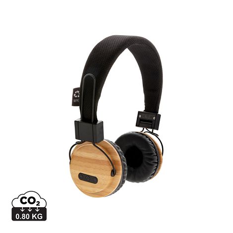  Casque audio sans fil en bambou