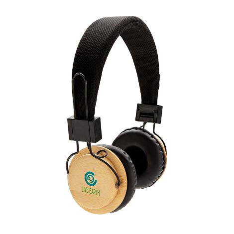  Casque audio sans fil en bambou