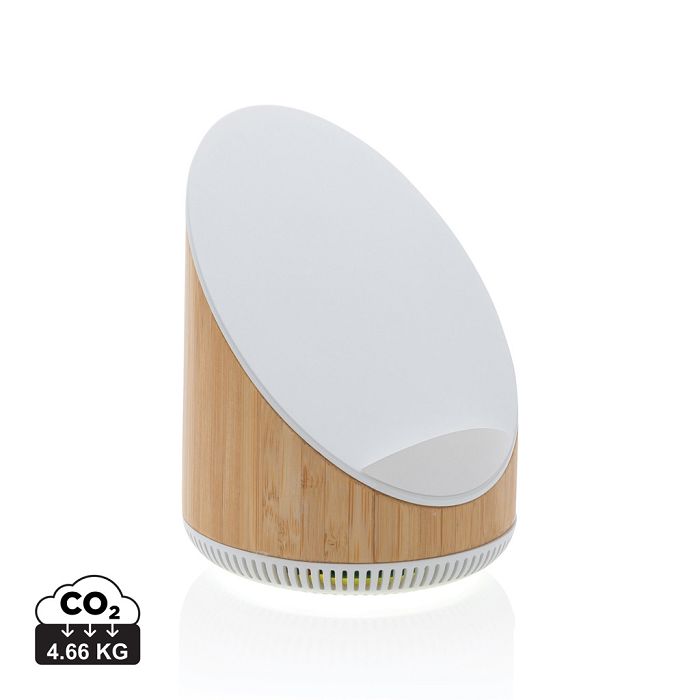  Enceinte 5W en bamboo avec chargeur sans fil 15W Ovate