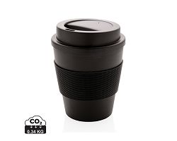 Mug en PP recyclable avec couvercle à vis 350ml