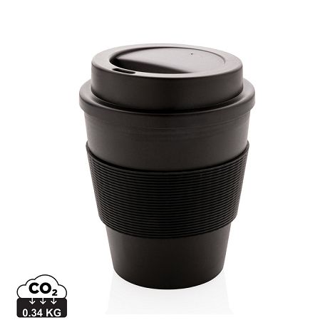  Mug en PP recyclable avec couvercle à vis 350ml