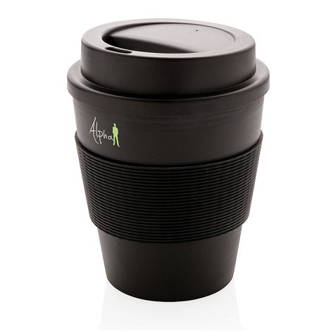  Mug en PP recyclable avec couvercle à vis 350ml