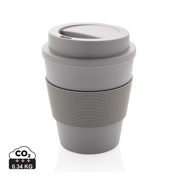  Mug en PP recyclable avec couvercle à vis 350ml