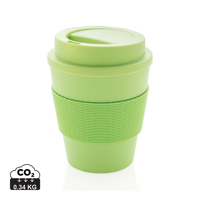  Mug en PP recyclable avec couvercle à vis 350ml