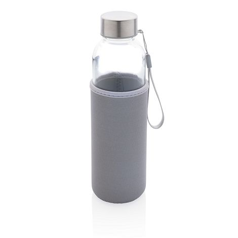 Bouteille en verre avec housse en néoprène