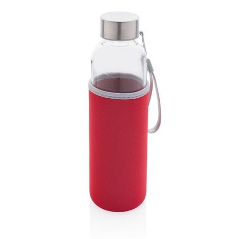 Bouteille en verre avec housse en néoprène