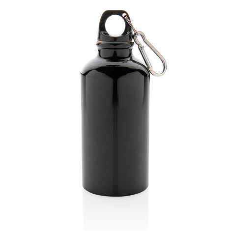 Bouteille sport en aluminium avec mousqueton