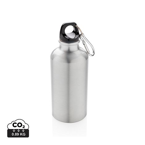 Bouteille sport en aluminium avec mousqueton