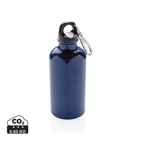 Bouteille sport en aluminium avec mousqueton
