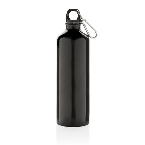 Bouteille d'eau XL en aluminium avec mousqueton
