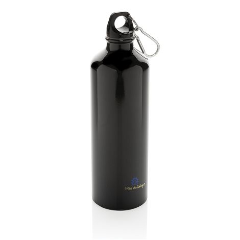 Bouteille d'eau XL en aluminium avec mousqueton