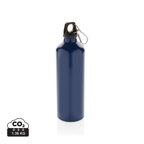 Bouteille d'eau XL en aluminium avec mousqueton