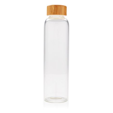 Bouteille en verre borosilicaté avec housse texturé