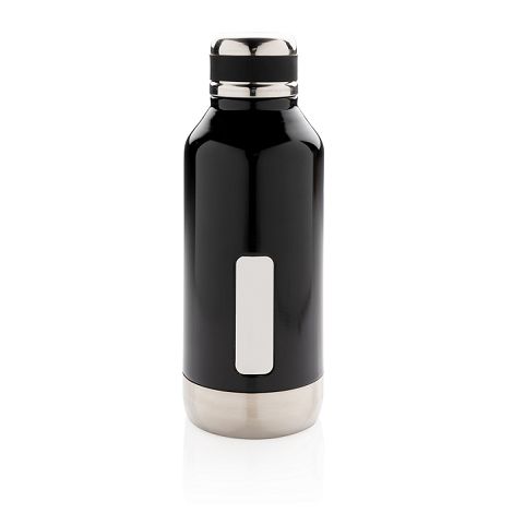 Bouteille étanche avec plaque