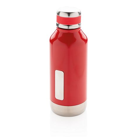Bouteille étanche avec plaque
