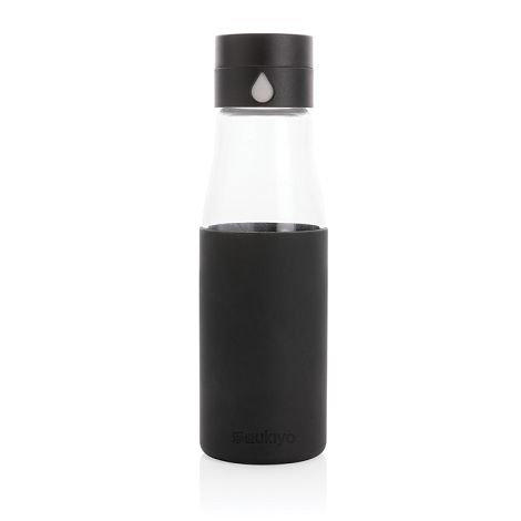  Bouteille en verre 600ml avec compteur d'hydradation Ukiyo