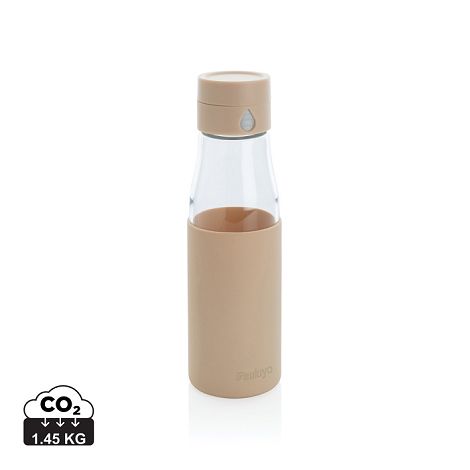  Bouteille en verre 600ml avec compteur d'hydradation Ukiyo