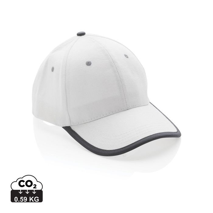  Casquette contraste 6 panneaux coton recyclé Impact AWARE™