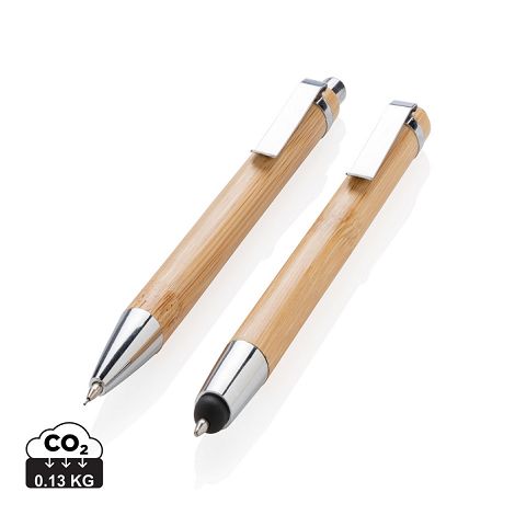Set stylos en bambou