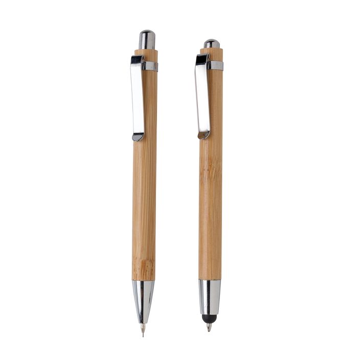  Set stylos en bambou