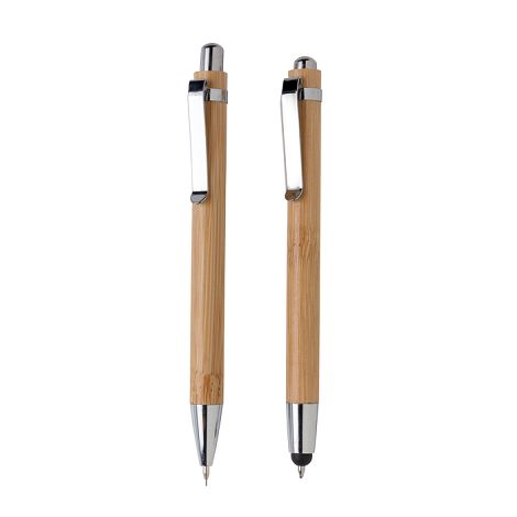 Set stylos en bambou