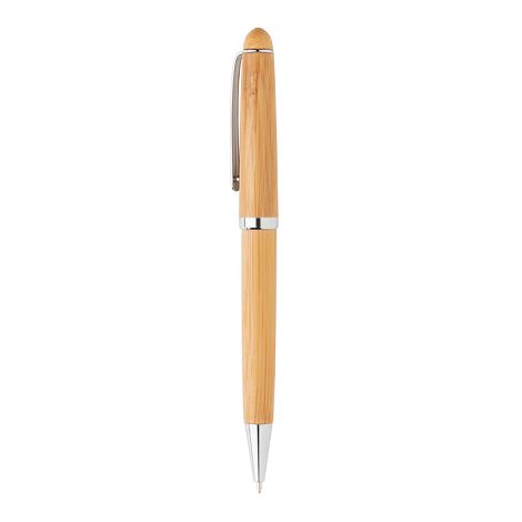 Stylo dans une boîte en bambou