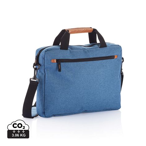 Sacoche pour ordinateur portable double ton sans PVC