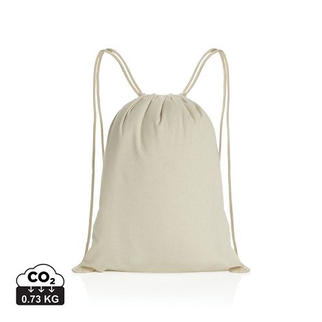  Sac à dos cordelettes en coton recyclé 145 gr Impact AWARE™