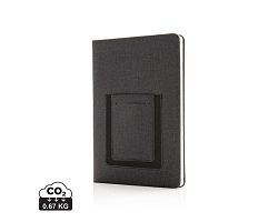 Carnet de notes A5 avec pochette téléphone