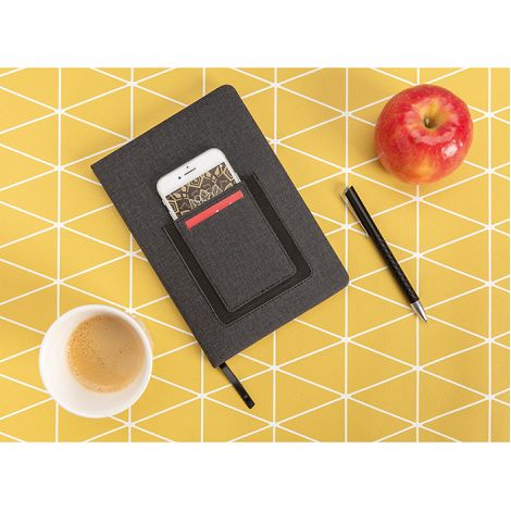 Carnet de notes A5 avec pochette téléphone