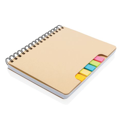 Carnet de notes A5 Kraft avec notes autocollantes