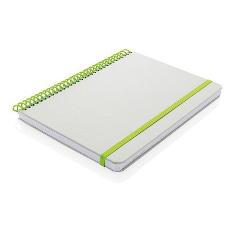 Carnet de notes A5 à spirale et couverture grise