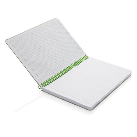 Carnet de notes A5 à spirale et couverture grise