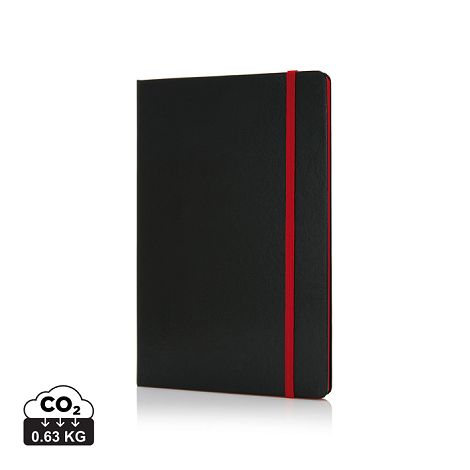 Carnet A5 à couverture rigide et bord coloré