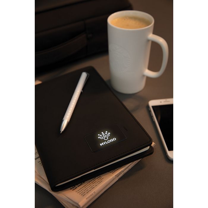  Carnet de notes avec plaque lumineuse