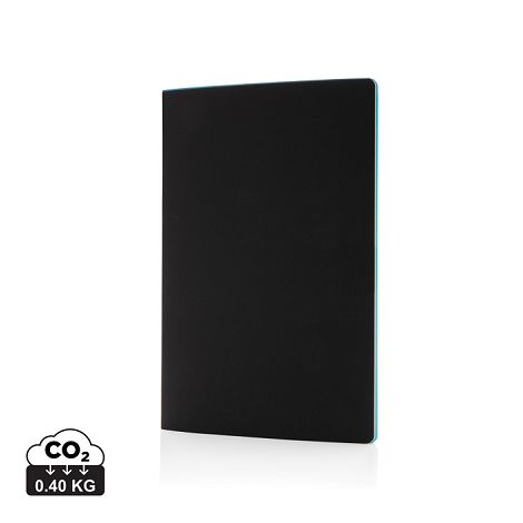 Carnet de notes A5 avec couverture souple et bord coloré