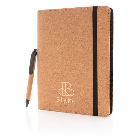 Conférencier A5 en liège avec stylo Deluxe