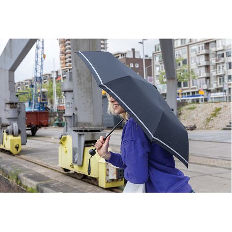Mini parapluie 20.5" rPET 190T réfléchissant Impact AWARE™
