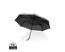 Mini parapluie 20.5" rPET 190T poignée bambou Impact AWARE™