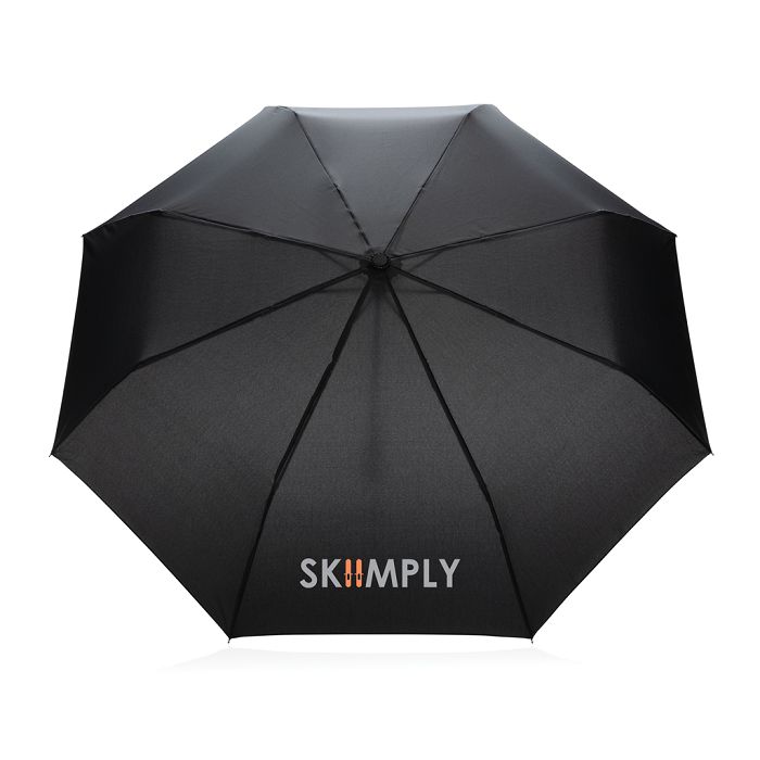  Mini parapluie 20.5" rPET 190T poignée bambou Impact AWARE™