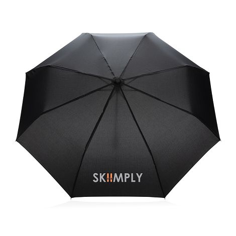  Mini parapluie 20.5" rPET 190T poignée bambou Impact AWARE™