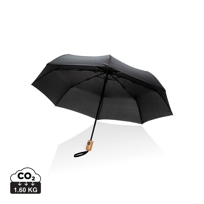  Parapluie 21" automatique rPET 190T et bambou Impact AWARE™