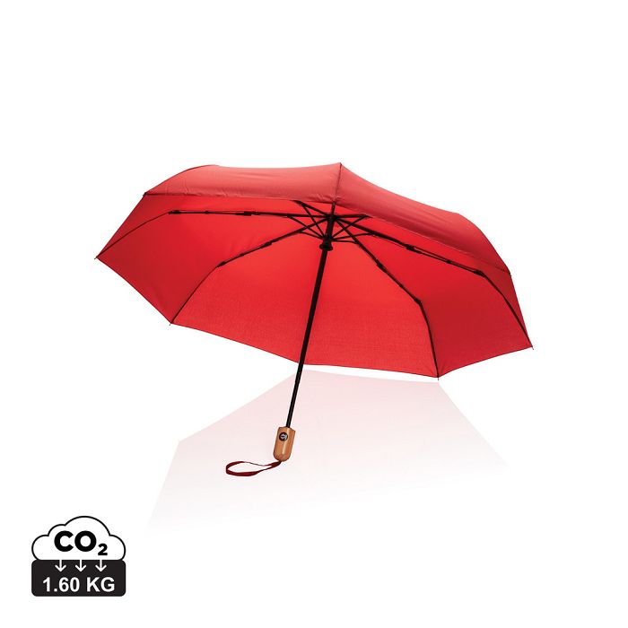  Parapluie 21" automatique rPET 190T et bambou Impact AWARE™