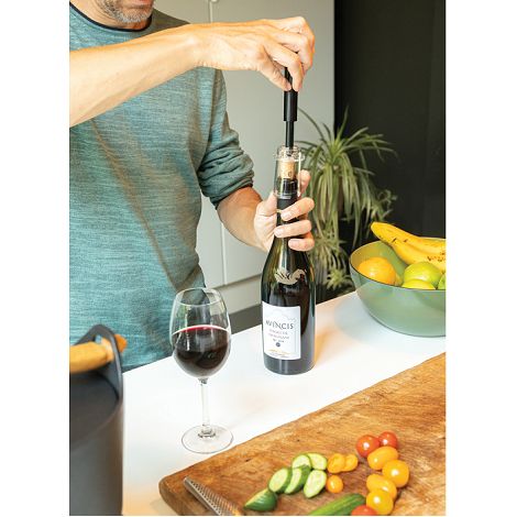 Tire-bouchon pneumatique en métal Vino Deluxe
