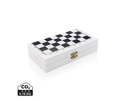 Jeu de société 3 en 1 dans une boîte en bois Deluxe