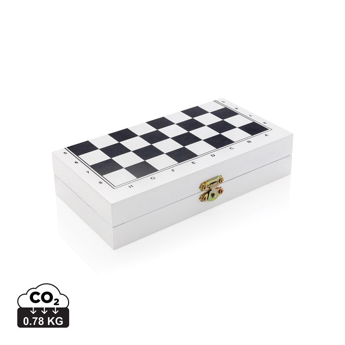  Jeu de société 3 en 1 dans une boîte en bois Deluxe