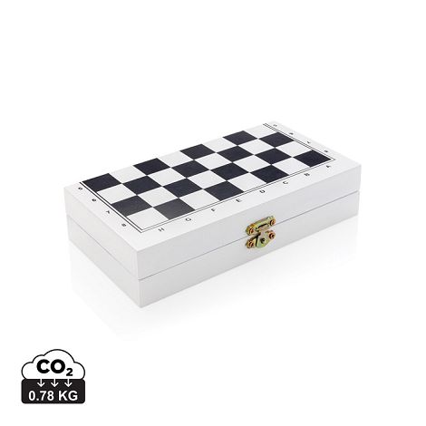 Jeu de société 3 en 1 dans une boîte en bois Deluxe