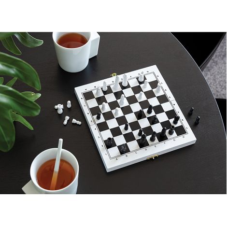 Jeu de société 3 en 1 dans une boîte en bois Deluxe