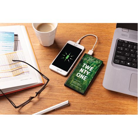 Powerbank 5000 mAh avec verre trempé personnalisable